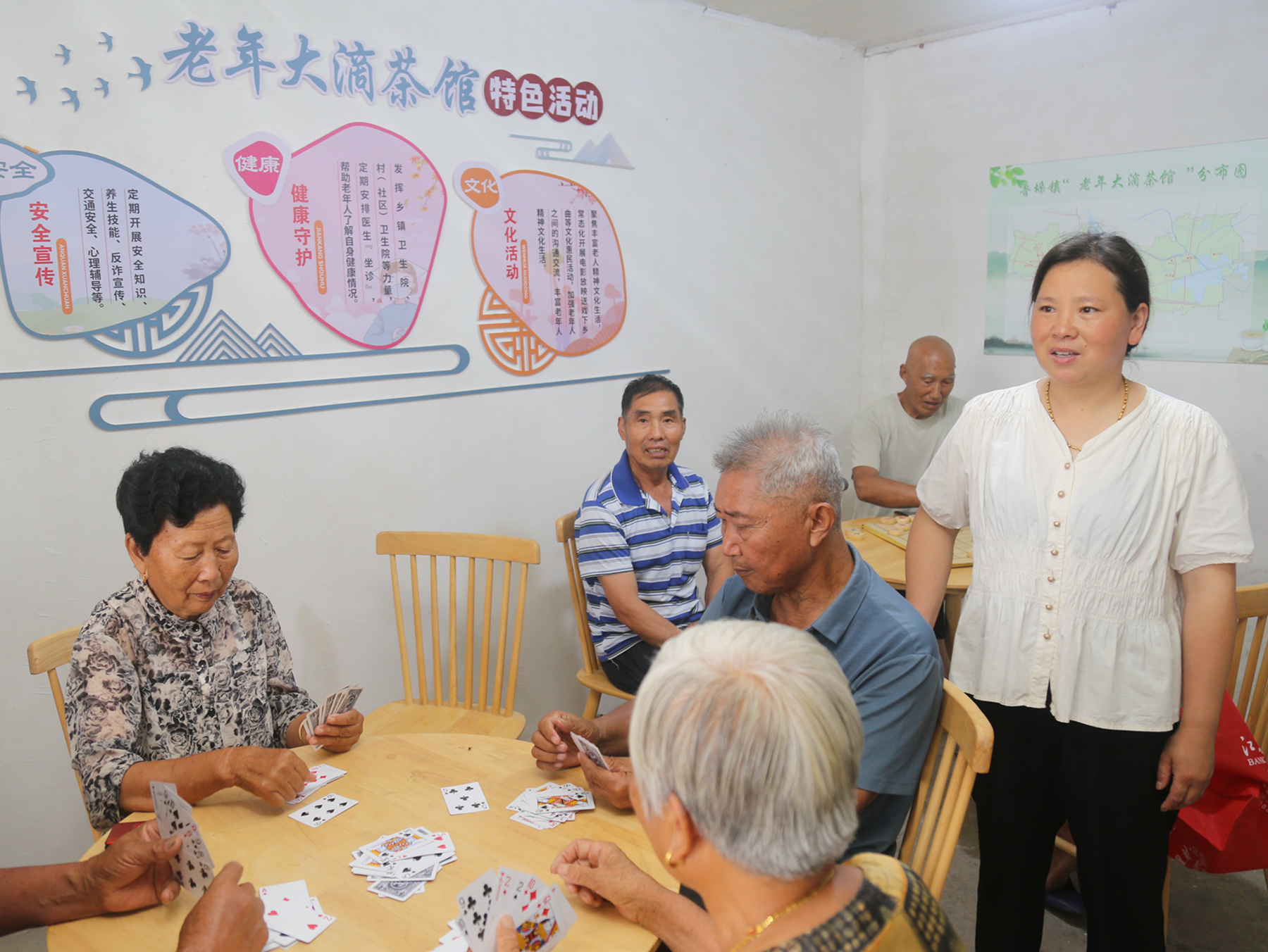 鲁垛镇鲁庄村的“茶馆”