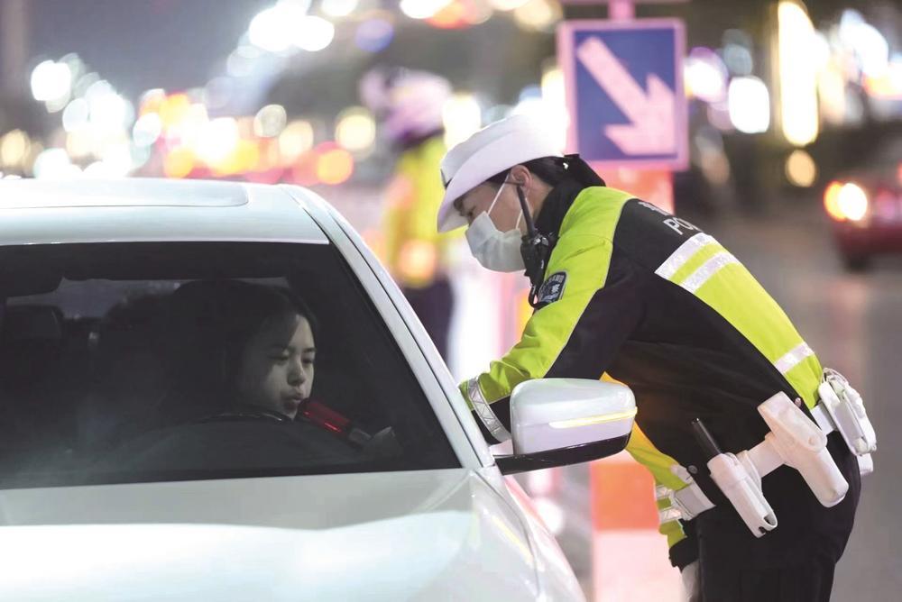 宋晓波在执勤中。(警方供图)